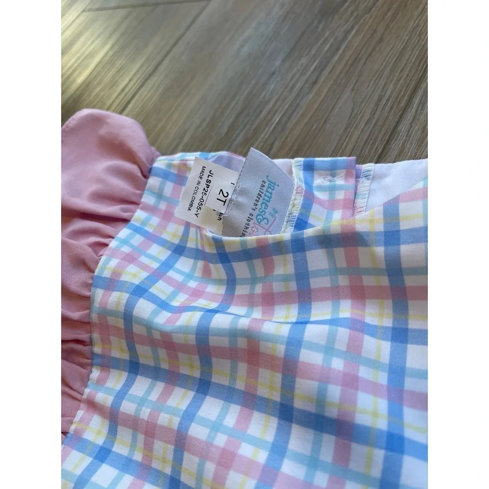 James and Lottie 2T NWOT Plaid Bubble - Picture 2 of 3